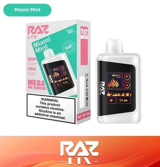 BOX Raz LTX Bar Miami Mint - 25K Puffs