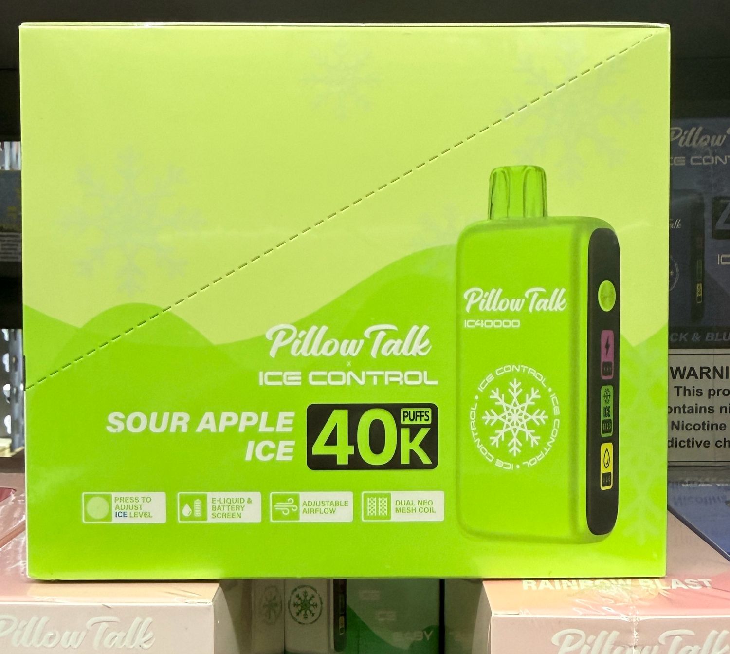 BOX PillowTalk Sour Apple Ice - 40K Puffs