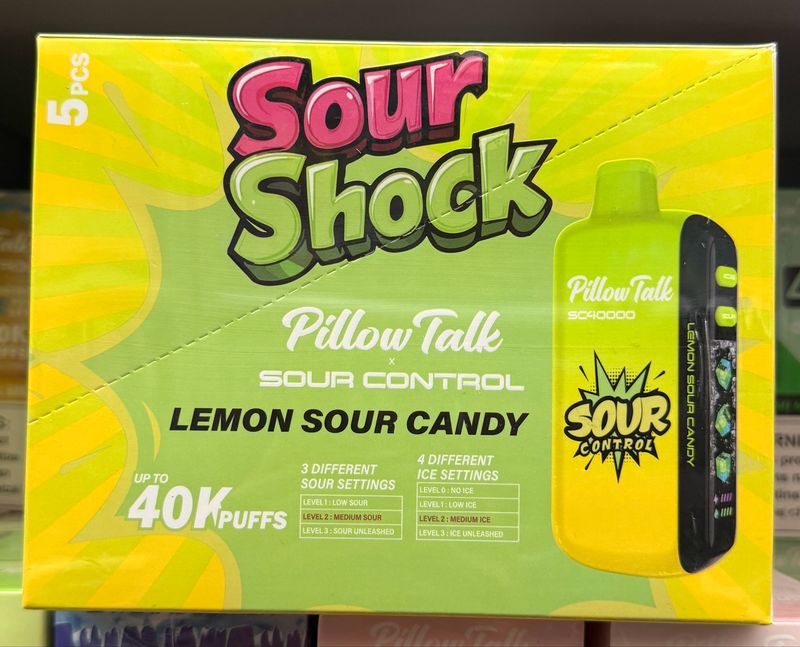 BOX PillowTalk Lemon Sour Candy - 40K Puffs