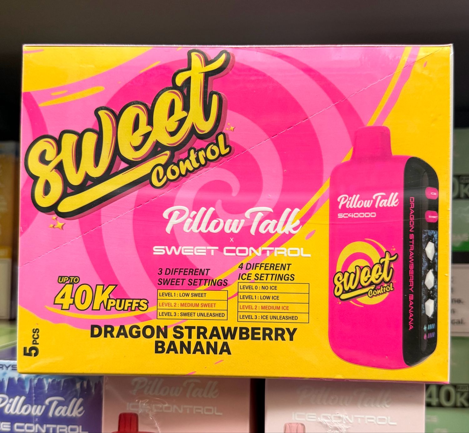 BOX PillowTalk Dragon Strawberry Banana - 40K Puffs