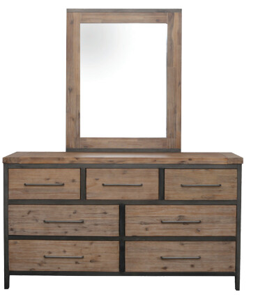 PORTLAND 7 DRAWER DRESSER BASE