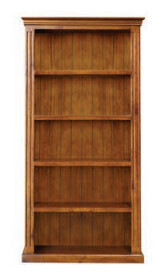 OHIO 6 x 3 BOOKCASE WITH FLUTED TRIMS