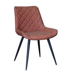 ALTON DINING CHAIR (TAN PU LEATHER)