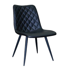 CRUZE DINING CHAIR (BLACK PU LEATHER)