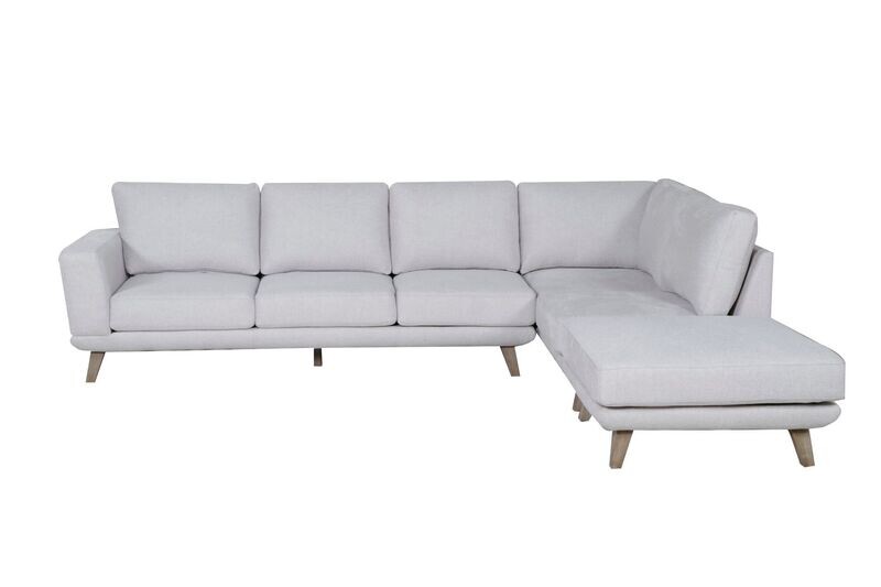 NEWTOWN LOUNGE SUITE WITH CHAISE & OTTOMAN (BEIGE)