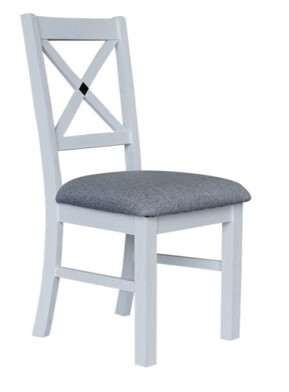 ASTON CROSS BACK CHAIR WHITE