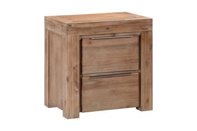 THE BLOCK BEDSIDE TABLE BUTTERSCOTCH