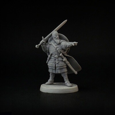 Viking Warlord (captain) #2 miniature, 28mm command for SAGA