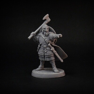 Viking Warlord #1 miniature (Viking command pack for SAGA) by Brother Vinni
