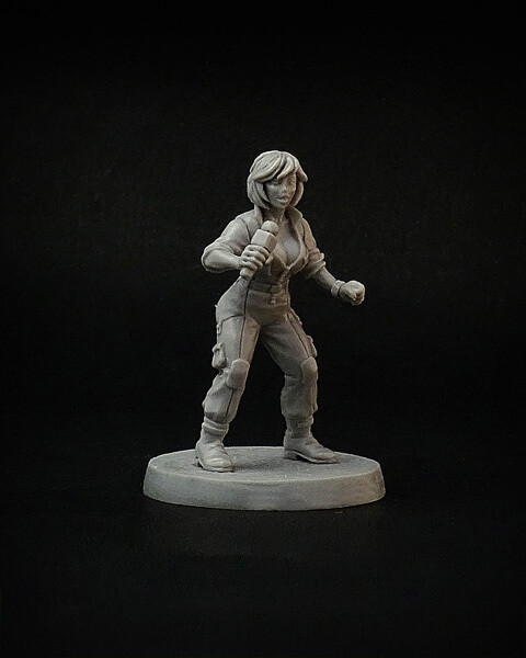 May O’Reilly, female reporter miniature