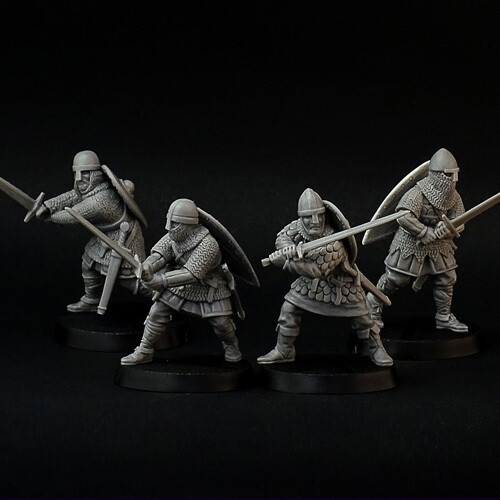 Knights Miniatures (Long Swords) buy 28 mm resin miniatures in Brother Vnni's webstore