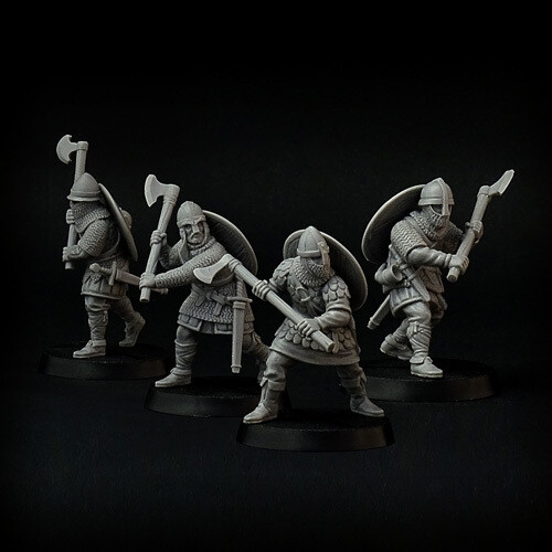 Varangian Guard miniature, SAGA 28mm resin miniatures by Brother Vinni
