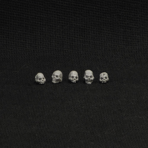 Skulls Set, resin bits for 28mm miniatures