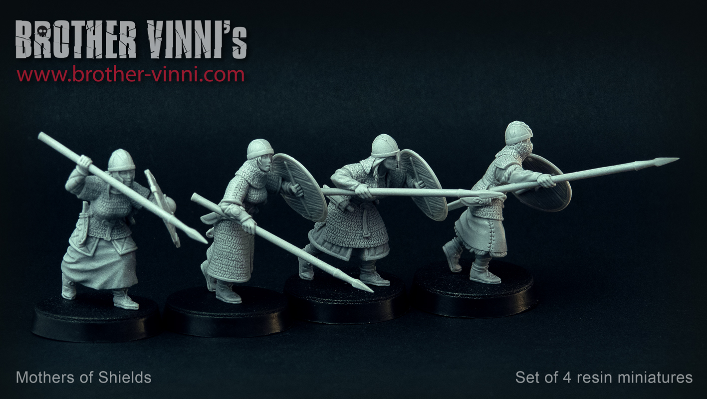 Shield Maiden miniatures for SAGA by Brother Vinni