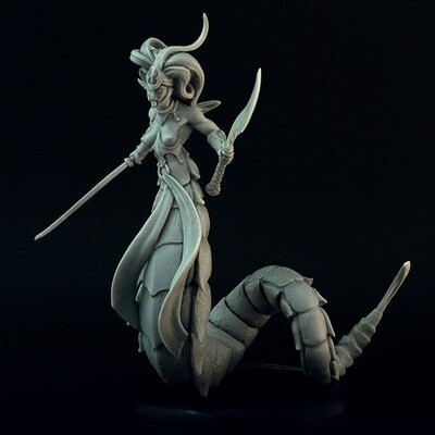 Medusa #1, 28mm fantasy miniature for D&D, Brother Vinnis webstore