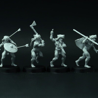 Ancient Germans miniature, 28 mm for SAGA, resin by Brother Vinni