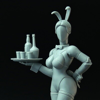 Robot Bunny Girl, 90mm figure, miniature