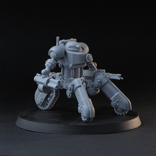 Tricycle Robot miniature for sci-fi wargaming or tabletop RPG