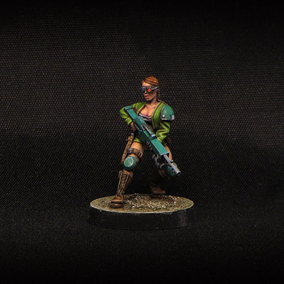 Corporal - Female Soldier (Guard) Militery miniature 28 mm by Brother Vinni
