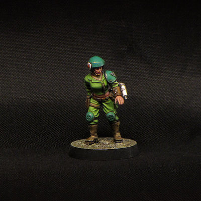 Medic (Army Doctor or nurse) miniature, Sci-Fi, Guard, Military 28mm by Brother Vinni