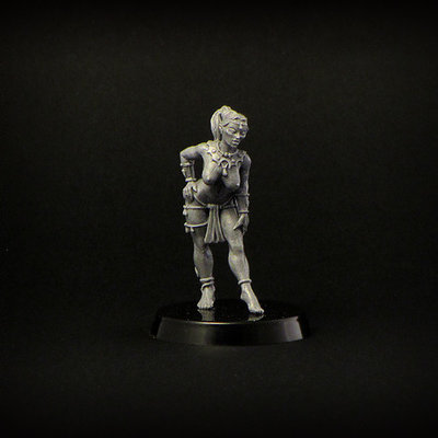 Female Elf Thief miniature 28mm for DnD - Brother Vinni