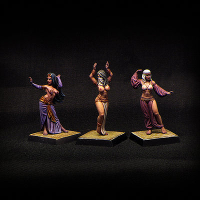 Belly Dancer miniatures (Arabian, Eastern Girls) - for tabletop RPG and wargames