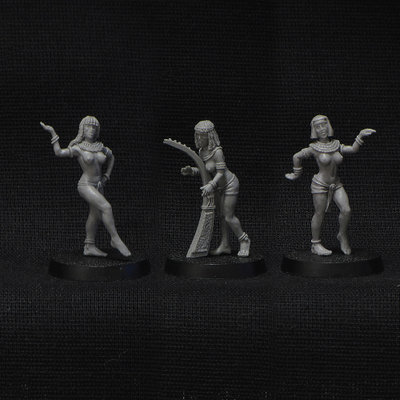 Egyptian Female Dancers miniatures (for wargame and tabletop RPG)