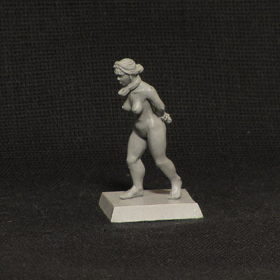 Slave Girl walking, 28 mm miniature for wargames by Brother Vinni