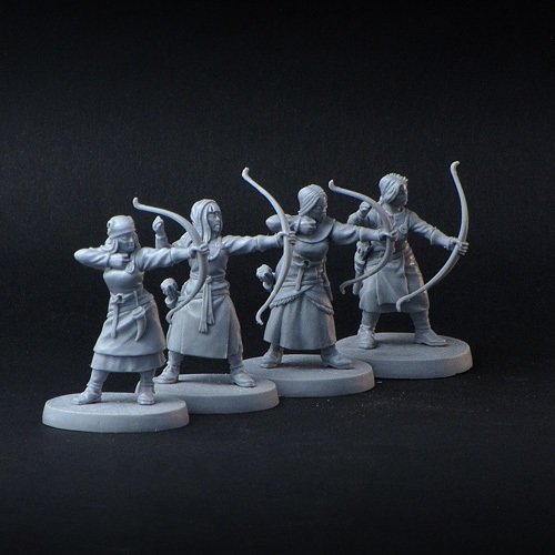 Viking Female Archer miniatures for SAGA, 28mm resin - Brother Vinni