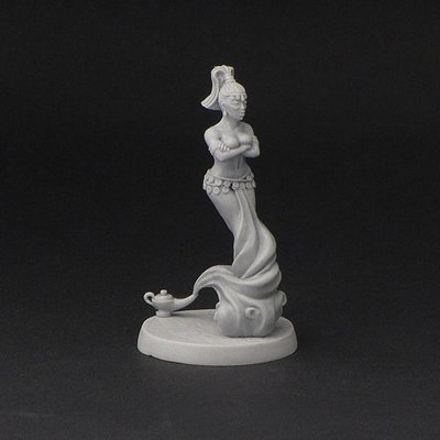 Female Genie (Djinn) Miniature for DnD, Dungeons And Dragons, 28 mm by Brother Vinni