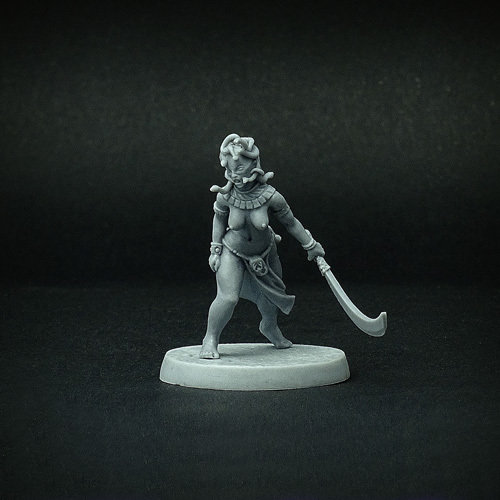 Medusa, 28 mm DnD minaiture by Brother Vinni