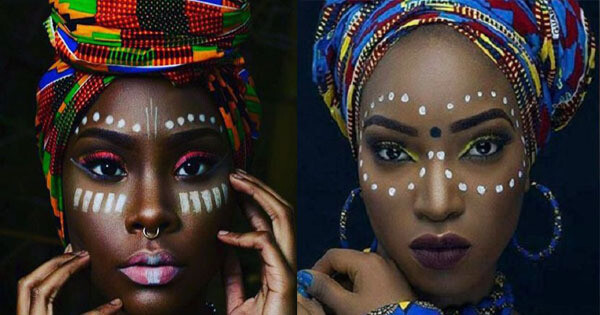 Maquillage tribal et danse africaine
