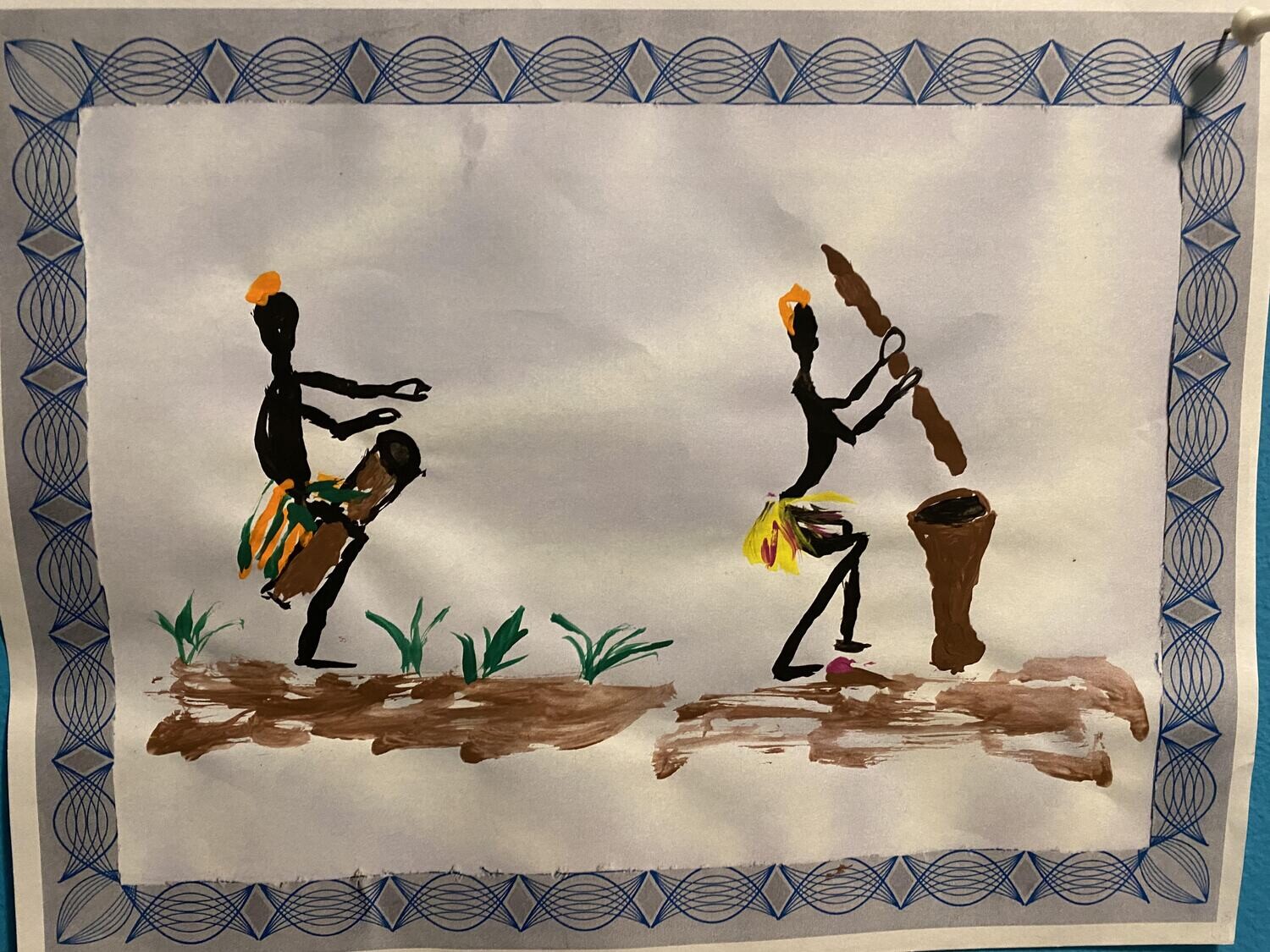 Initiation à la peinture africaine pour personnes avec besoins particuliers