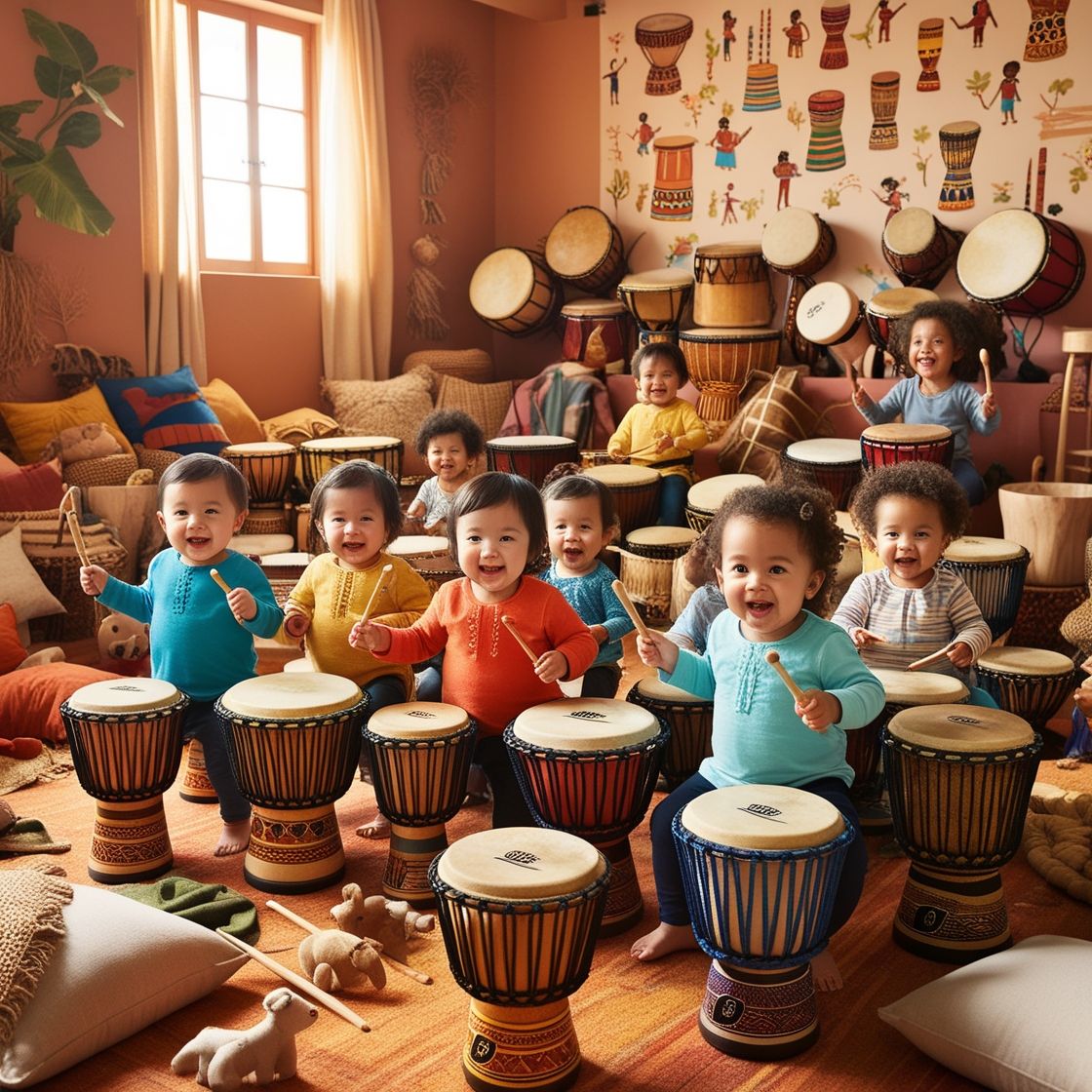 African percussion workshop for little-one