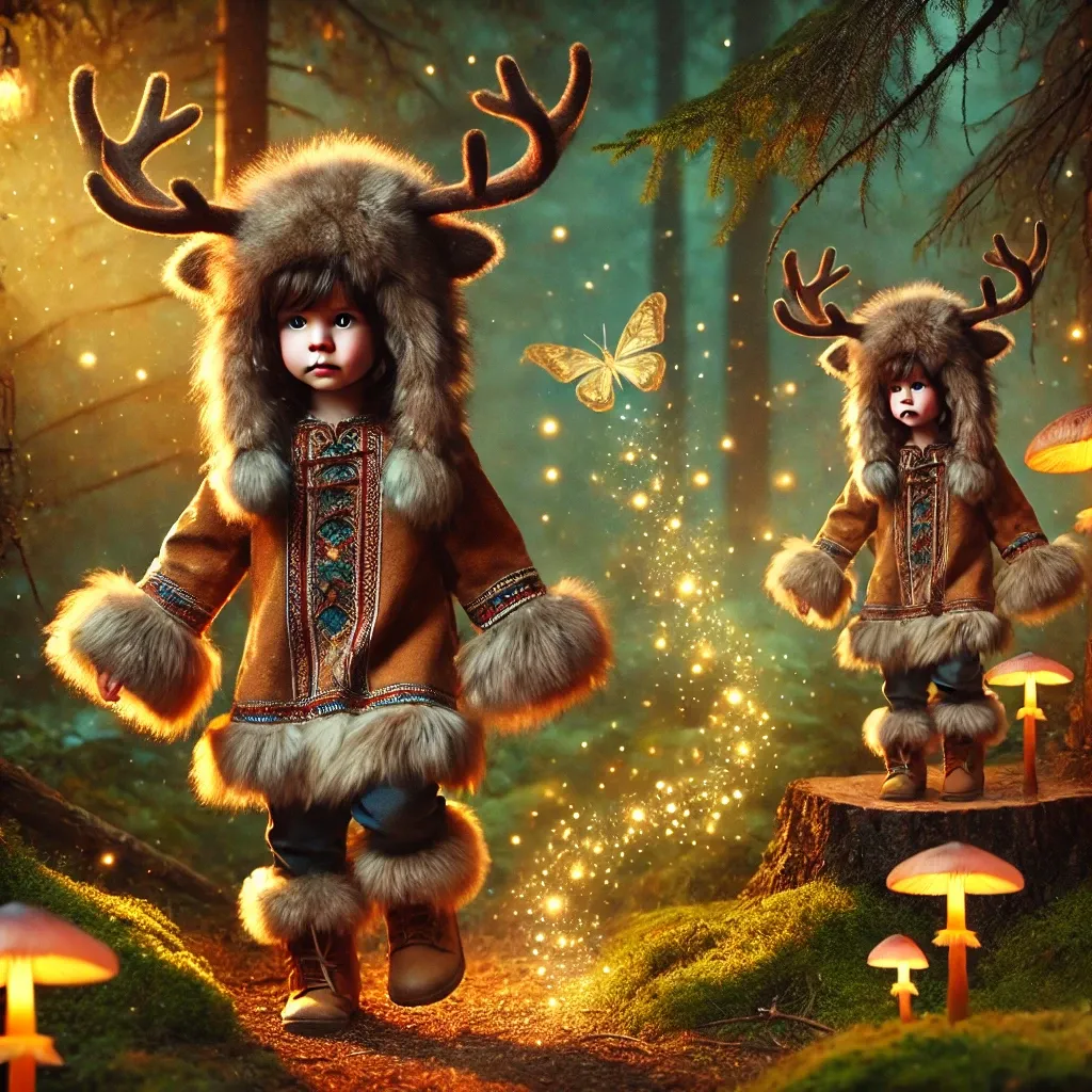 🦌 Théo et l&#39;Esprit du Caribou – Un Conte Enchanteur sur la Sagesse Ancestrale 🌿