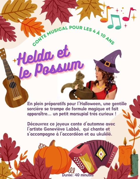 Une Magie d’Halloween Drôle et Enchantée : Helda et le Possum  !