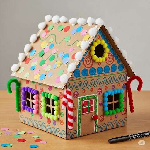 Fabrication d&#39;une maison en Pain d’Épices – Voyage Créatif et Sensoriel