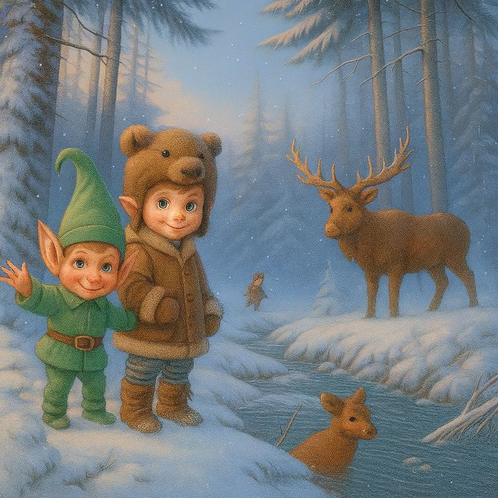 🎶 Théo et Alex le Lutin – Une Aventure Magique au Cœur de l’Hiver ❄️