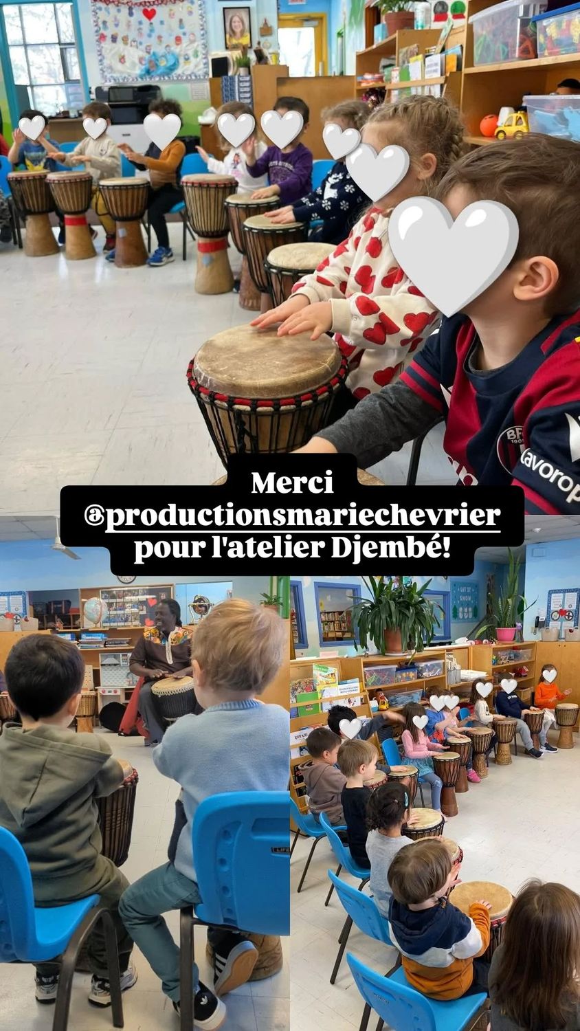 🥁 Atelier Djembé pour Tout-Petits – Éveil Musical et Rythmes d’Afrique ! 🎶