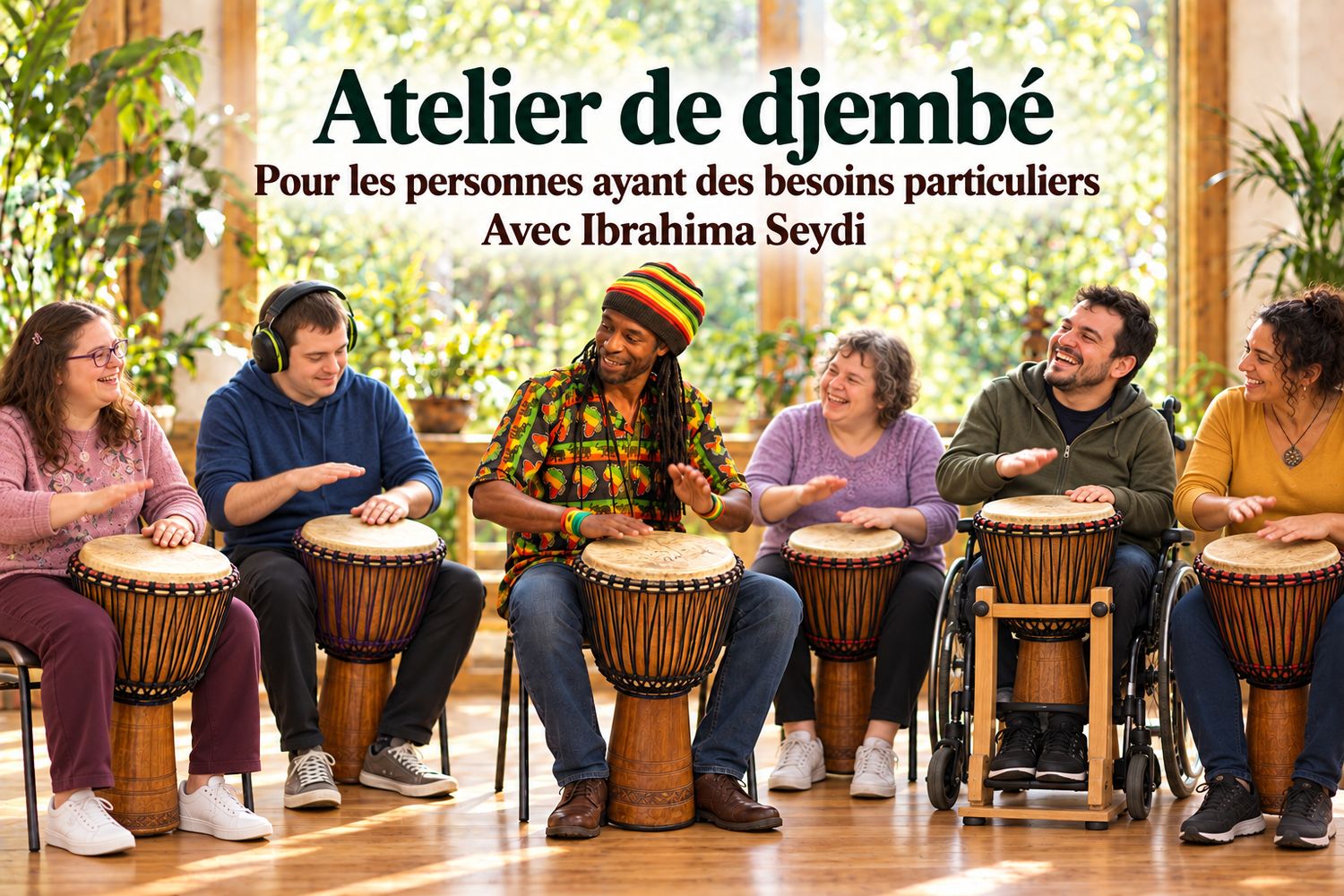 🪘✨ Djembé pour Tous – Un Atelier Inclusif et Rythmé ! 🎶💛