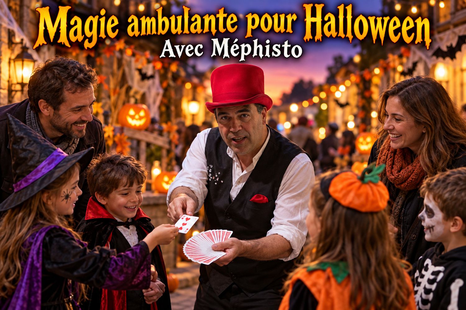 🎃 Magie ambulante pour l'Halloween avec Méphisto!🧙‍♂️ Joliette
