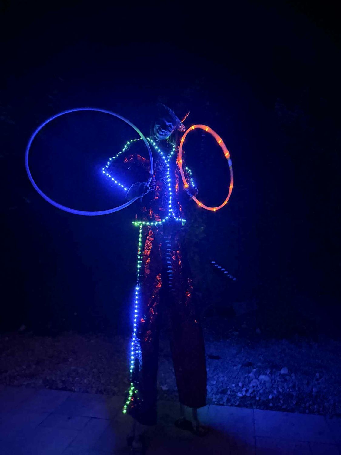DISCO Funky Light-Up Stilt Walker!