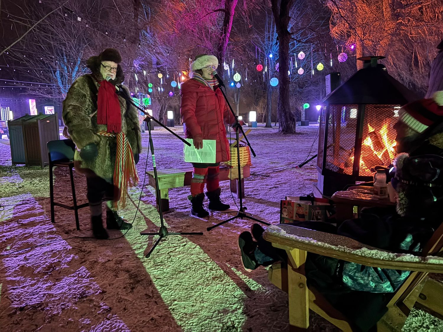 Animation folklorique avec Gaétane Breton et Robert Payant