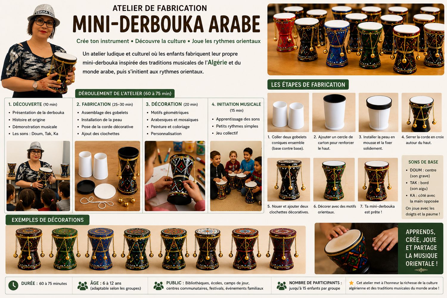 Atelier de fabrication de derbouka