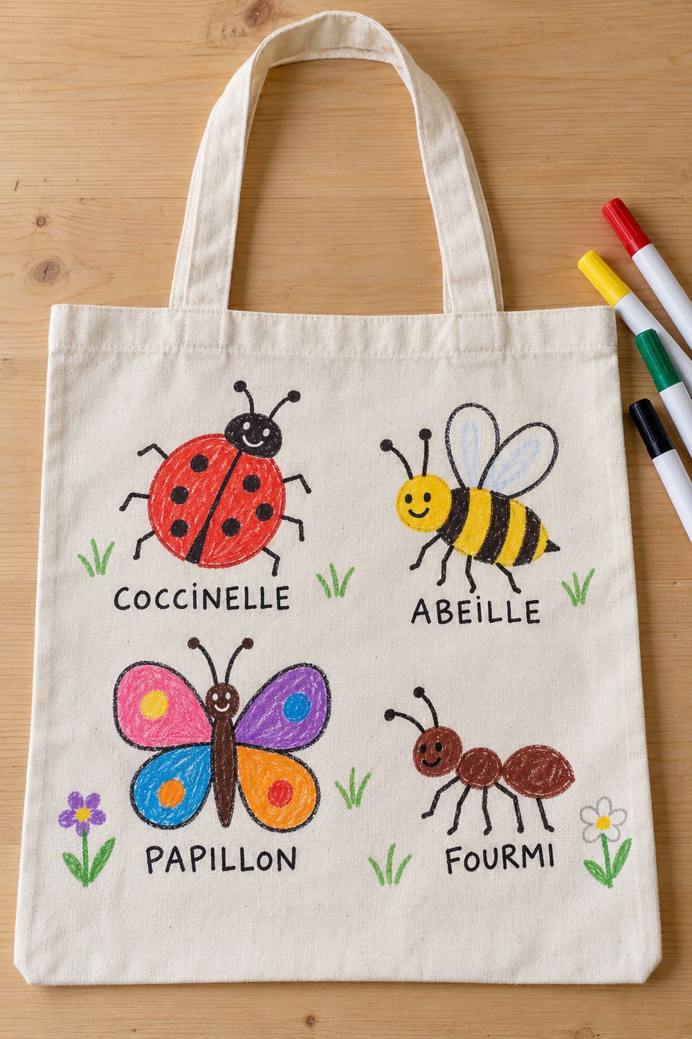 Mon sac du printemps : je dessine les insectes!