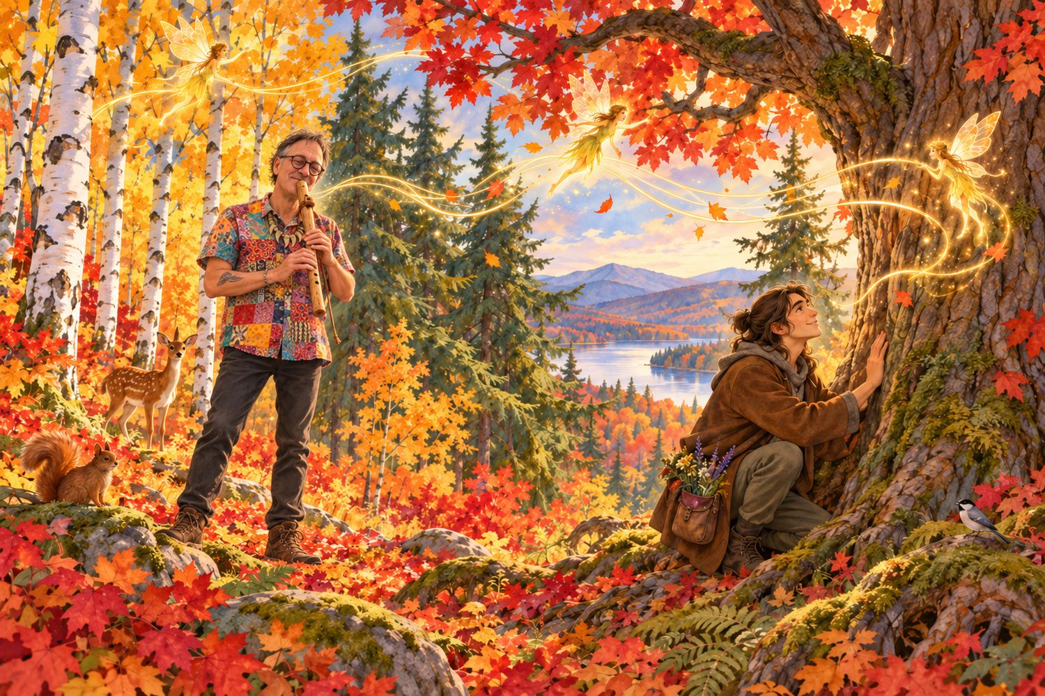 Théo, Noah et la musique des arbres