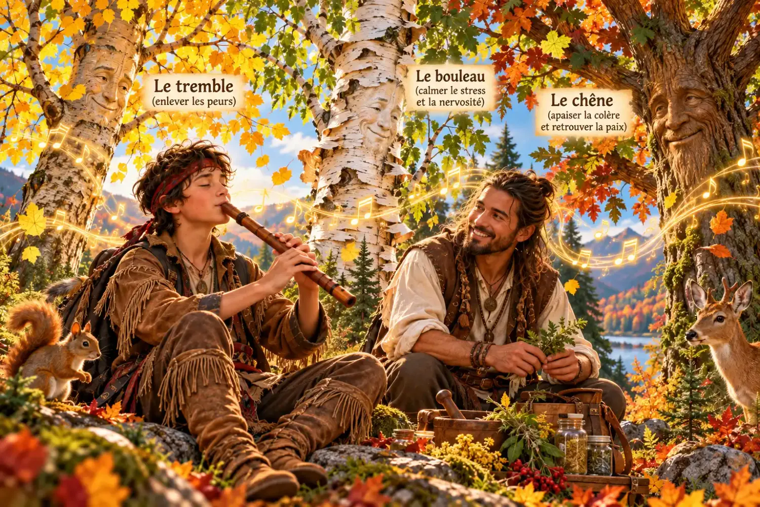 Théo, Noah et la musique des arbres