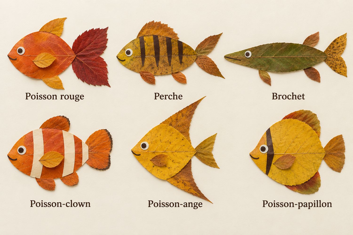 Poissons de feuilles