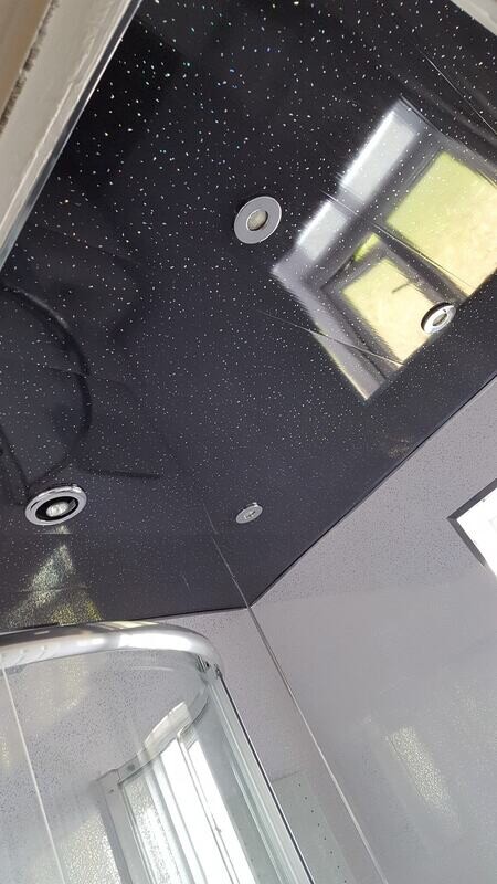 BLACK SPARKLE (250MM gloss pack of 5)