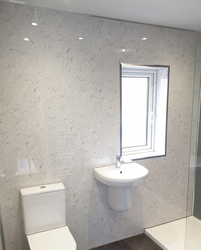 WHITE MARBLE (250MM gloss pack of 5)